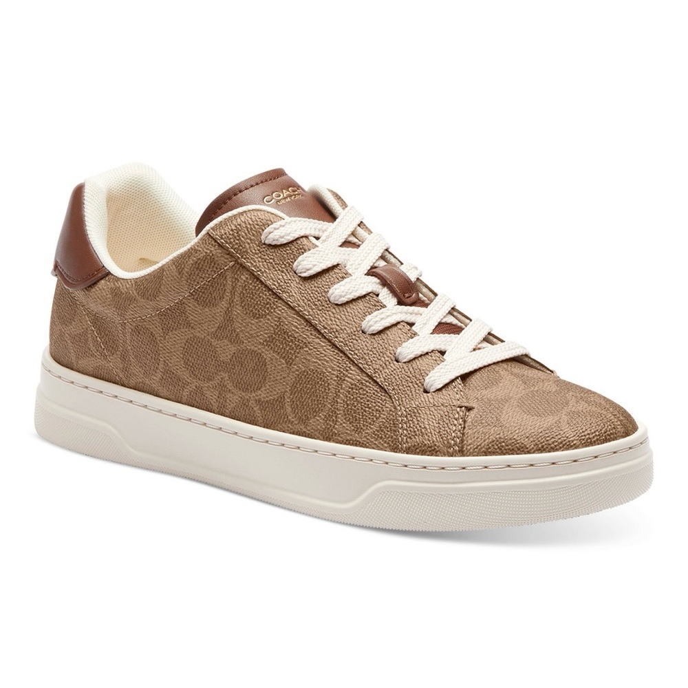 Coach Women's Tan and Cream Sneakers